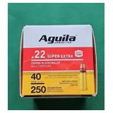 Auguila .22 Super Extra 40gr. QTY. 250