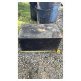 Metal trunk w Handles no latch, 3 foot