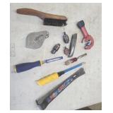 Greenlee Circle electrician knockouts wood