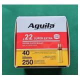 Auguila .22 Super Extra 40gr. QTY. 250