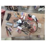 Relays side cutters battery tester soldering iron