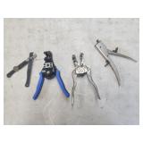 Wire strippers sheet metal nibbler