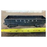 Postwar Lionel 6012 Black Gondola Car