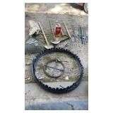 Garden Tools , post , metal gas can, seeder