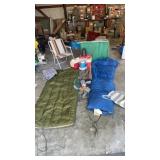 Camping Supplies cot, sleeping bags, coolers ,
