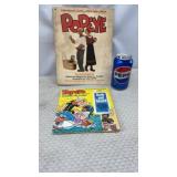 Vintage 45 RPM Record & Book Popeye The Sailor