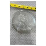 Vtg 1909 Abraham Lincoln Cent Glass Paperweight 5