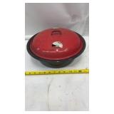 Vintage Stock Pot Enamelware Stew Pan Kettle with