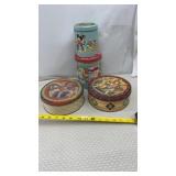 Vintage Mickey And Minnie Tin Collectible Hail