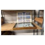 Shadow Box and Framed Beach Scene