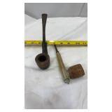 Vtg Jobey Smoking Pipe & C.L. Thomas JR Pipe