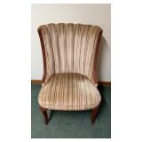 STRIPED SLIPPER CHAIR