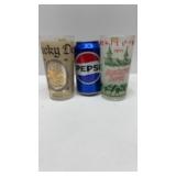 2-Vintage Kentucky Derby Glasses, 1971 & 1974