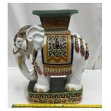 Vintage East Asian Large Glazed Elephant Garden