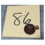 ANTIQUE GOLD CARVED CARNELIAN INTAGLIO