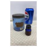 Rare Vintage Old Cobalt Blue Quinine Sulphate