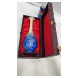 Beautiful Vintage Asian pottery BLUE glazed