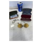 Vintage Spectacles Eyeglasses with Cases
