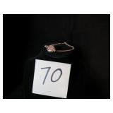 CENTRE GOLD TONE WHITE CLOCK FACE