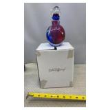 Dale Tiffany " Apollo" Clear Bubble Art Glass W/