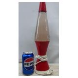 Vtg Red Lava Lamp Does work