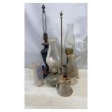 Vtg Oil Lamp, Brass Lamp and more