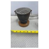 Table Top Hibachi BBQ Charcoal Grill Cast Iron