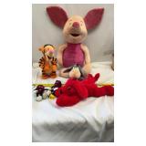 Vtg Battery Powered Tigger with Stuffed Eeyore &