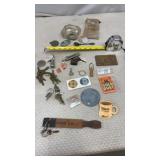 Various Advertising Collectibles, Vtg Keys and