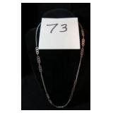SILVER TONE 24" NECKLACE WT 0.4