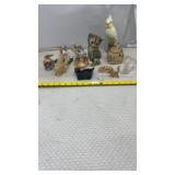 Figurines Cats, Dogs Birds Fish, some made in