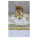 Antique Large Bisque Porcelain Doll with Mini