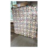 Vintage Hand-Sewn Quilt 73in x 80in