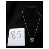 HEART WITHIN A HEART SAPPHIRE &