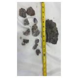 Purple Fluorite Pyrite Quartz specimens