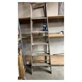 Vtg Wooden Ladder 6ft