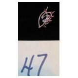 LUCKY WISHBONE SCATTER PIN 1 1/4" X 3/4"