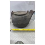 Cast Iron Tea Kettle No. 6 Star Emblem w/Bird