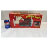 Sleeping Santa Snoring AnimatedVintage  1994
