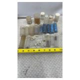 Mini Hlass Bottles with Corks, Plastic Bottles
