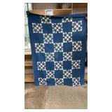 Vintage Hand-sewn Quilt  67in x 92in