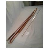 3 HAND CRAFTED WALKING STICKS
