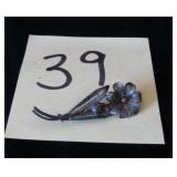 VINTAGE FLOWER PIN WITH BEAUTIFUL