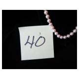 PEARL NECKLACE & MATCHING BRACELET