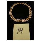 VINTAGE SMOOTH POLISHED GOLD TONE