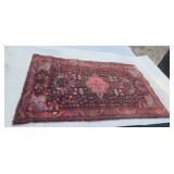 Hand knotted Persian rug tag on back  33" 1/2" X