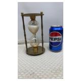 Vintage Brass Hourglass Roman Numerals Zodiac