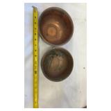 2-Vintage Copper Flower Pots