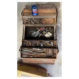 Vtg Metal Toolbox with Hardware
