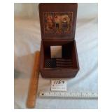 WALNUT KEEP SAKE BOX 7" SQUARE